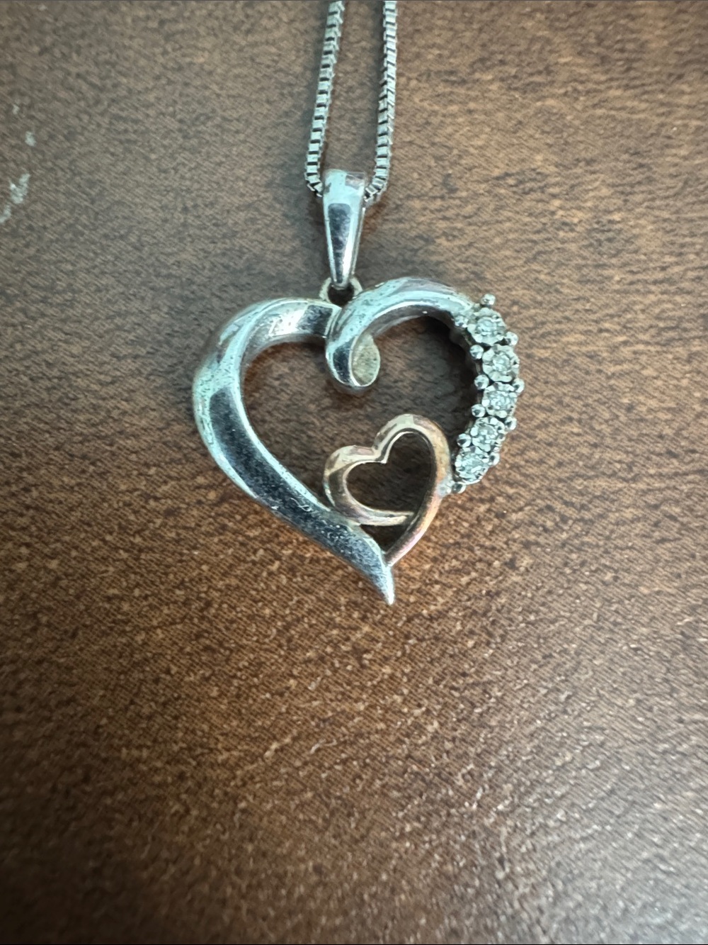 Kay Jewelers - Silver Heart Pendant Necklace - Picture 2 of 4